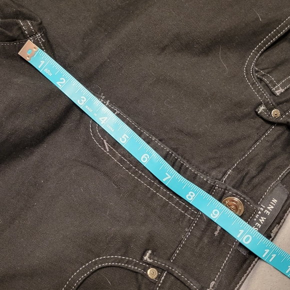 Nine West Black Denim Capris Pants / Skimmers SIZE 8 - Picture 7 of 8